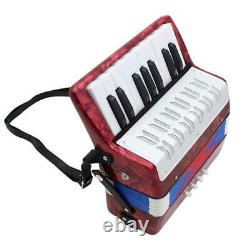 1pc Piano Mini Accordion Keyboard Gift for Kids Music Lover Player Red