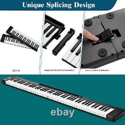 2 in 1 Attachable Digital Piano Keyboard 88/44 Touch sensitive Music Key With MIDI