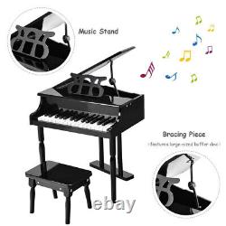 30-Key Kids Piano Keyboard Toy with Bench Piano Lid and Music Rack