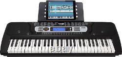 54 Key Keyboard Piano with Power Supply, Sheet Music Stand, Piano Note Stickers