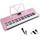 61 Electronic Portable Digital Piano Keyboard For Beginners Kids Pink Basic