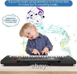61 Full Size Touch Keys Piano Keyboard, Portable Electronic Music Keyboard with