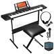61-key Digital Electronic Keyboard Music Piano, Beginner Kit With Stand & Stool