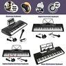 61 Key Digital Electronic Keyboards Mp3 Music Piano Instruments Mic Stand Stool