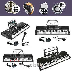 61 Key Digital Electronic Keyboards MP3 Music Piano Instruments Mic Stand Stool
