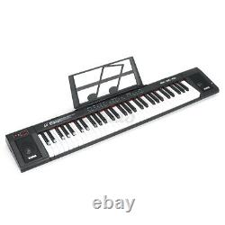 61-Key Digital Music Electronic Piano Keyboard withMicrophone Stand Stool Earphone