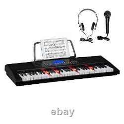61-Key Digital Music Piano Keyboard -Mic- Portable Electronic Musical Instrument