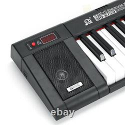 61-Key Digital Music Piano Keyboard Portable Headphone Microphone