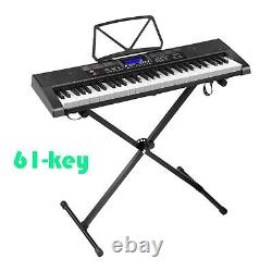 61-Key Digital Piano Electronic Keyboard Microphone Musical Instrument US Gift