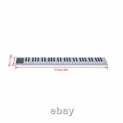 61 Key Digital Smart Piano MIDI Keyboard Rechargeable Musical Instrument Kit+Bag