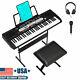 61-key Electronic Keyboard Portable Digital Music Piano Headphone Xmas Gift