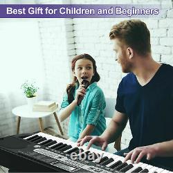 61-Key Electronic Keyboard Portable Digital Music Piano Headphone Xmas Gift