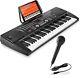 61-key Electronic Keyboard Portable Digital Music Piano With Microphone