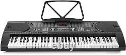 61-Key Electronic Keyboard Portable Digital Music Piano with Microphone