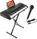 61-key Electronic Piano Electric Organ Music Keyboard With Stand, Microphone