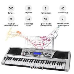 61 Key Electronic Piano Keyboard Music Key Board Organ With X Stand Portable
