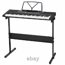 61 Key Keyboard Digital Piano with Stand Headphones Microphone Music Electronic