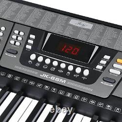 61-Key Keyboard with USB Music Player Function for Beginners (JK-66M)