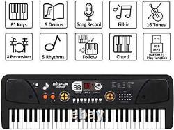 61 Key Kids Keyboard Piano Musical Instruments Toys for Kids ages 5-9 Music