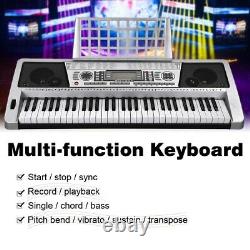 61 Key Music Digital Electronic Keyboard Electric Piano LCD Organ Music Sheet
