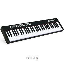 61 Key Music Electronic Keyboard Electric Digital Piano Organ With Pedal & Bag