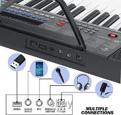 61 Key Music Electronic Keyboard Electric Digital Piano Organ with LED Displays