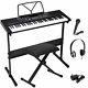 61 Key Music Electronic Keyboard Electric Digital Piano Organ With Stand