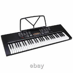 61 Key Music Electronic Keyboard Electric Digital Piano Organ with Stand