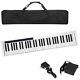 61-key Portable Digital Music Piano Midi Keyboard With Sustain Pedal & Handbag Us