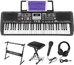 61 Key Portable Electric Keyboard Electronic Piano Music for Beginners Adults