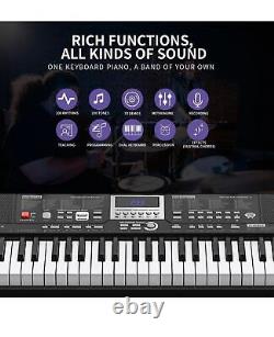 61 Key Portable Electric Keyboard Electronic Piano Music for Beginners Adults Ki