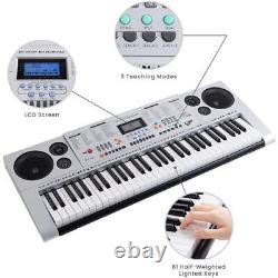 61 Keys Digital Electronic Keyboard Piano Musical Instrument for Kids Learning