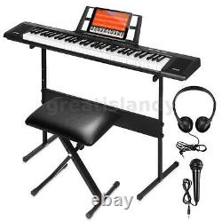 61 Keys Digital Music Piano Keyboard Instrument Kid/Pro Electronic Keyboard Set