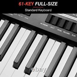 61 Keys Electronic Keyboard Portable, Educational Standard Piano Keys, Include
