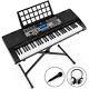 61 Keys Electronic Keyboards Organs Digital Piano With Headphone, Microphone, Stand