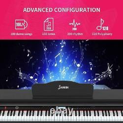 88 Key Digital Piano, Electric Keyboard Piano for Adult with Music Stand+ Bench