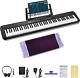 88 Key Digital Piano, Electronic Keyboard, With Music Stand, Semi Weighted, New