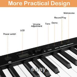 88-Key Electic Piano Digital Bluetooth Musical Instrumen for Beginne Kids Adult