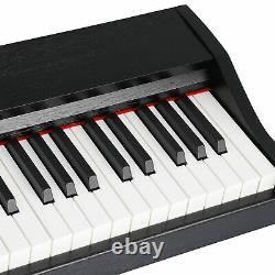 88 Key Electric Digital Music Electronic Keyboard Piano Black with Speakers