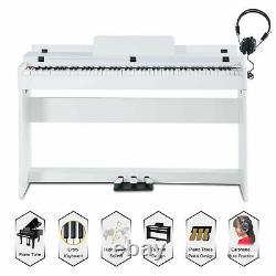 88 Key Electric Music Keyboard Piano WithStand Adapter 3 Pedal Board Digital LCD
