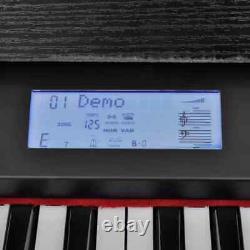 88 Key Electronic Piano Electric Keyboard Digital LCD Music Stand Melamine board