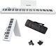 88 Key Fold Electric Piano Keyboard Portable Semi Weighted Full Size Key Withpedal