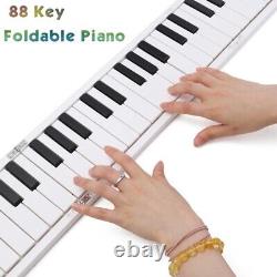 88 Key Foldable Digital Piano Portable Electronic Keyboard Musical Instruments