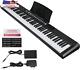 88-key Full Size Electric Piano Keyboard Set, Digital Piano With Sustain Pedal
