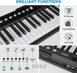 88-Key Full Size Electric Piano Keyboard Set, Digital Piano with Sustain Pedal