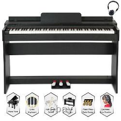 88 Key Music Keyboard Piano Electric Digital LCD WithStand Adapter 3 Pedal Board