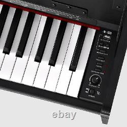 88 Key Music Keyboard Piano WithStand Adapter 3 Pedal Board Electric Piano US