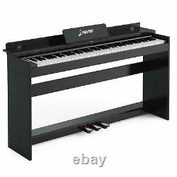 88 Key Piano Music Electric Digital LCD Keyboard WithStand+Adapter+3-Pedal Board
