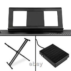 88-Key Piano Set Digital Full Size Sustain Pedal Stand Keyboard Musical Piano US