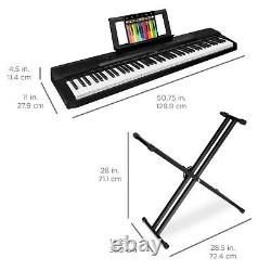 88-Key Piano Set Digital Full Size Sustain Pedal Stand Keyboard Musical Piano US